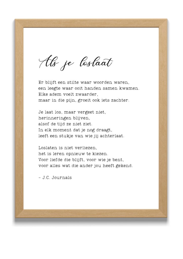 Loslaten gedicht